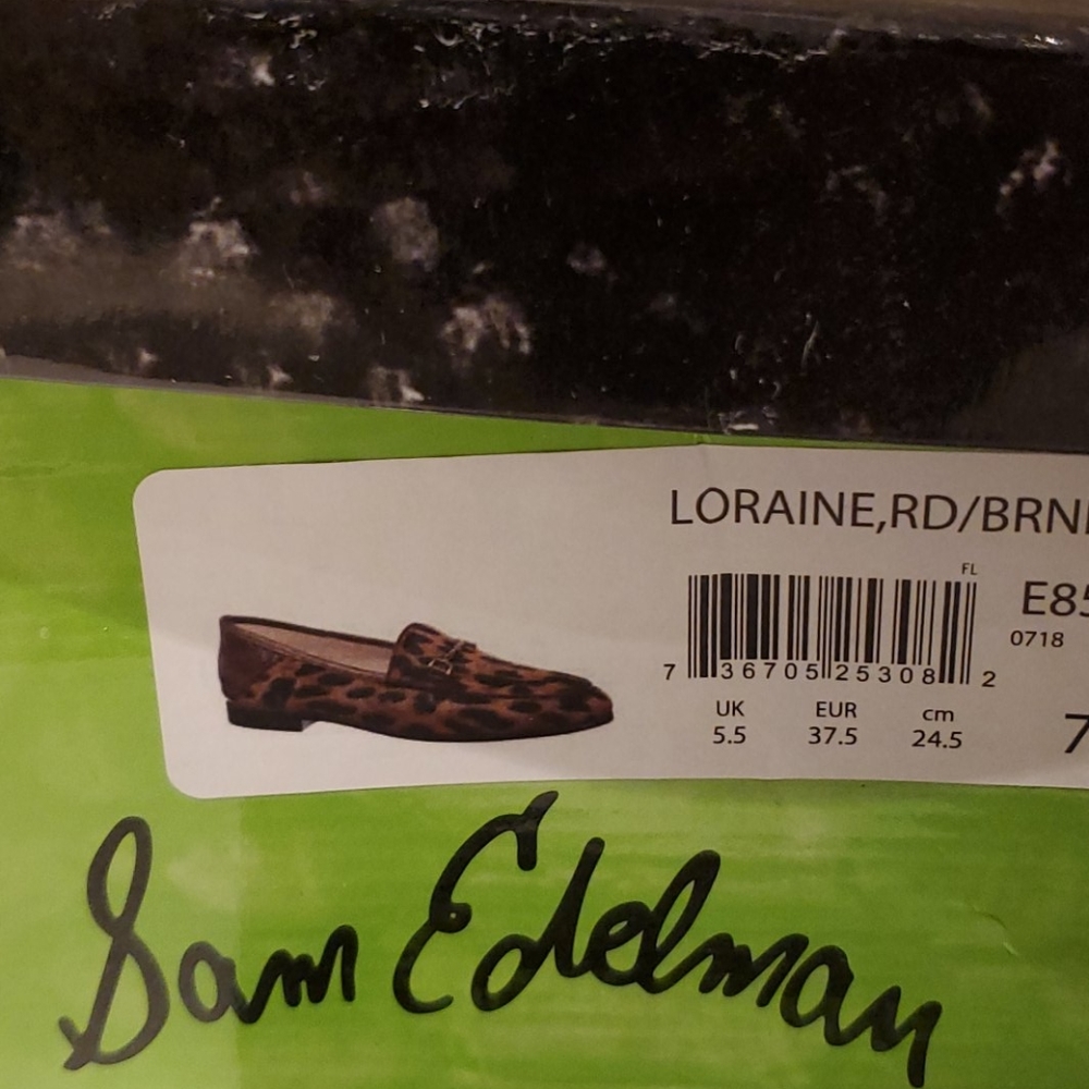 Sam Edelman NWT Loraine Calf Hair Cheetah Loafers - Picture 10 of 11